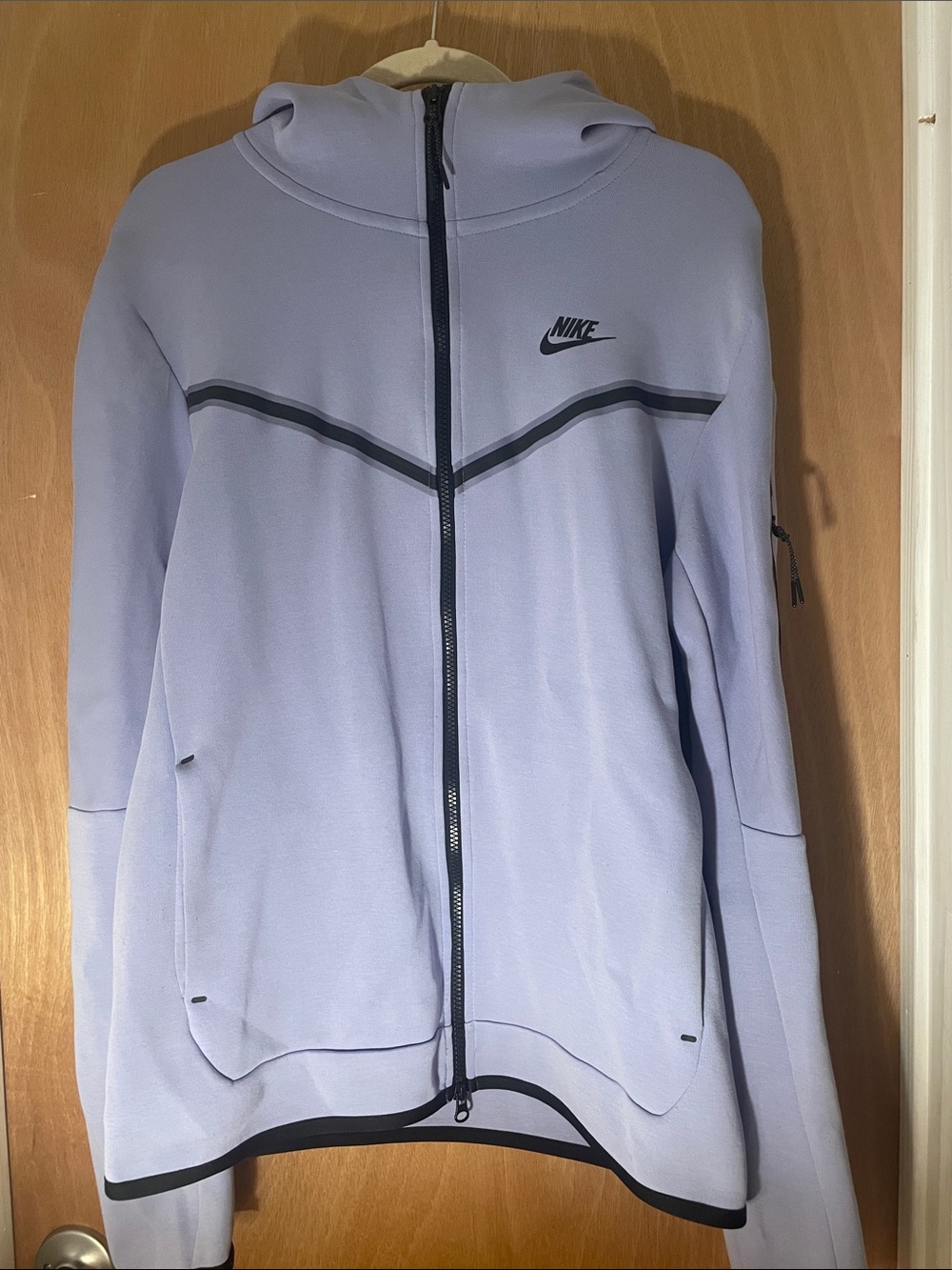 Nike Women’s Lavender Full-Zip Bomber Hoodie Jacket
